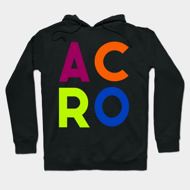 Colorful Acro Block Hoodie by XanderWitch Creative